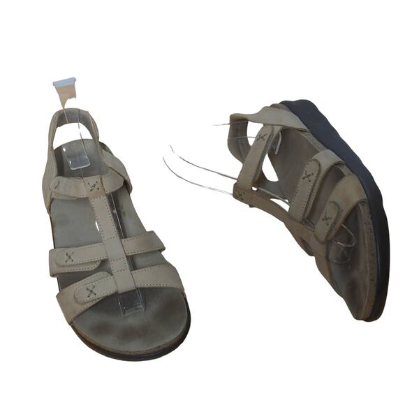 SAS Sorrento Tan Leather T-Strap Comfort Sandals - Size 7M - Picture 1 of 15